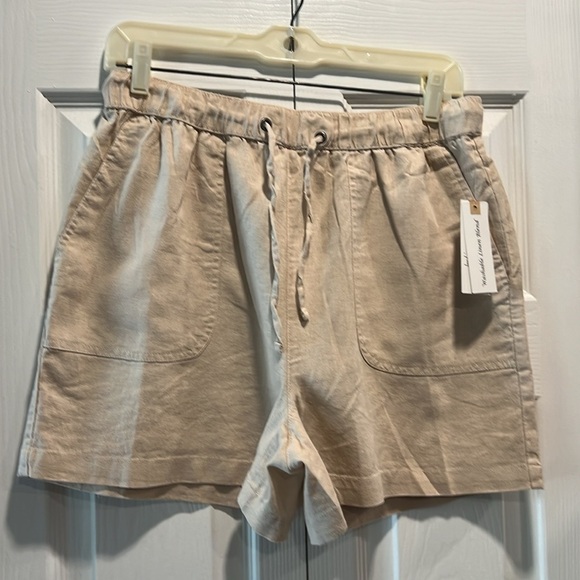 Land ‘n Sea Washable Linen Blend Shorts. Size M - Picture 1 of 9